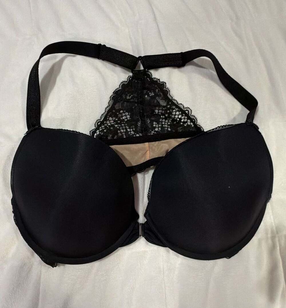 Adore Me Bra Size 40D Black Lace Underwire